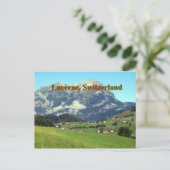 Luzern Zwitserland Briefkaart (Staand voorkant)