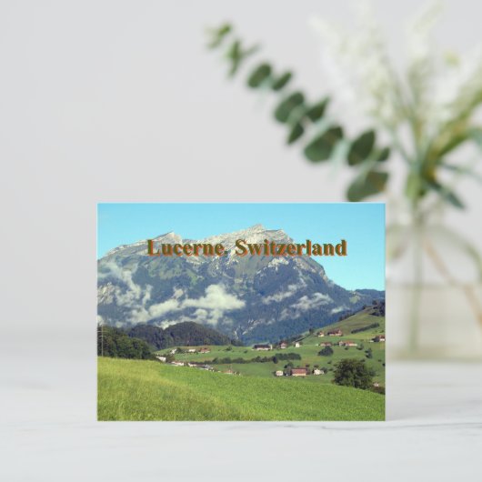 Luzern Zwitserland Briefkaart (Staand voorkant)