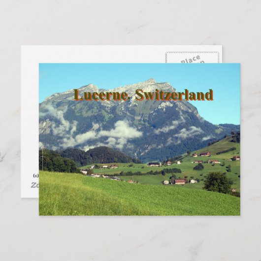 Luzern Zwitserland Briefkaart (Voorkant / Achterkant)