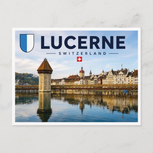 Luzern - Zwitserland Briefkaart (Voorkant)