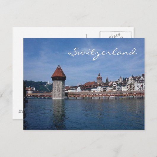 Luzern, Zwitserland-Briefkaart Briefkaart (Voorkant / Achterkant)