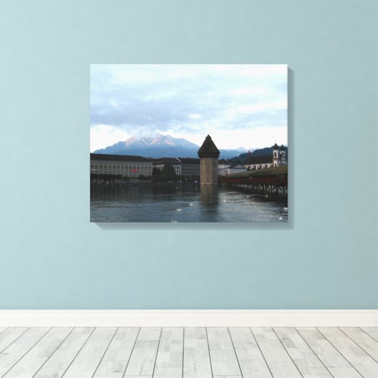 Luzern, Zwitserland Canvas Afdruk (Insitu (Houten vloer))