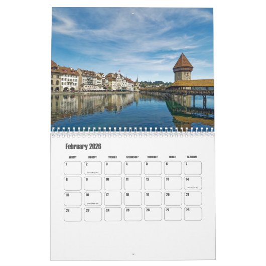 Luzern-Zwitserland kalender (Feb 2026)