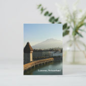 Luzern, Zwitserland Kapel Bridge Briefkaart (Staand voorkant)