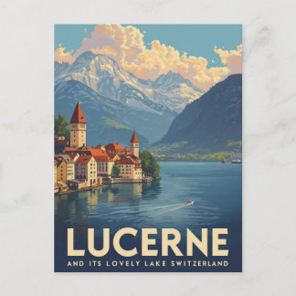 Luzern Zwitserland Reizen Briefkaart