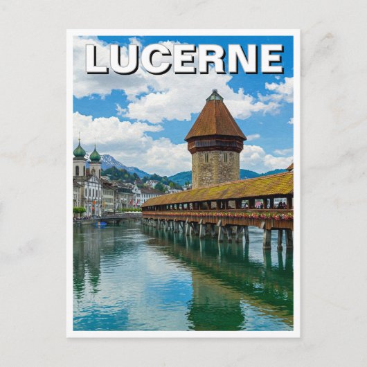 Luzern Zwitserland Reizen Briefkaart (Voorkant)