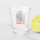 Luzern Zwitserland Reizen Kunst Vintage Shot Glas (Achterkant)