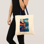 Luzern Zwitserland Reizen Kunst Vintage Tote Bag (Voorkant (product))