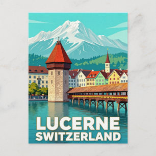 Luzern Zwitserland Reizen Meer Uitzichten   Briefkaart