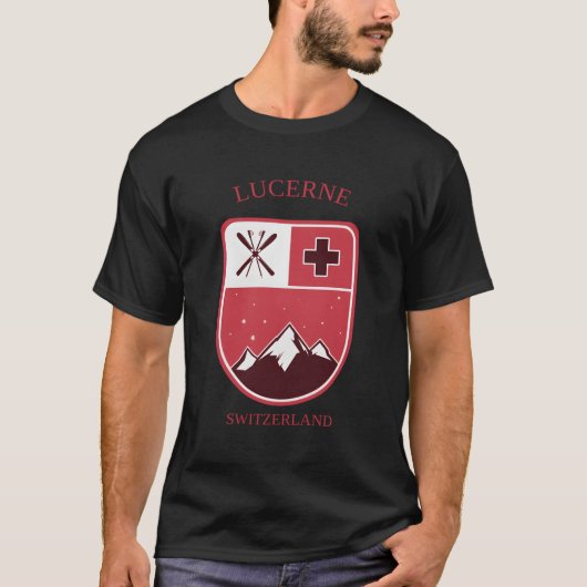 Luzern Zwitserland T-shirt (Voorkant)