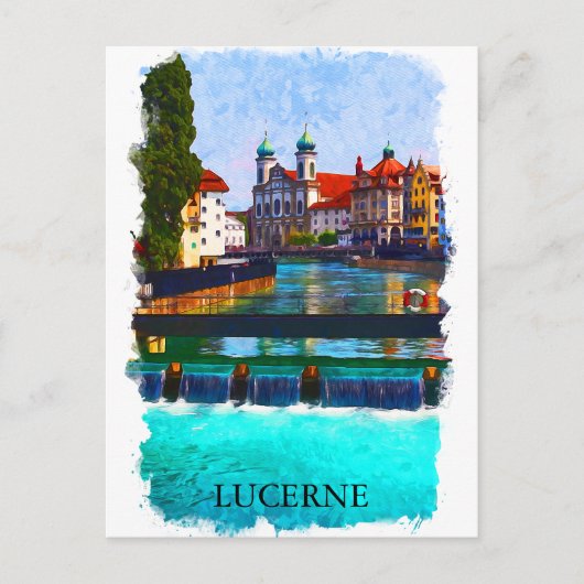 Luzern Zwitserland Zwitserland Zwitserland Europa Briefkaart (Voorkant)
