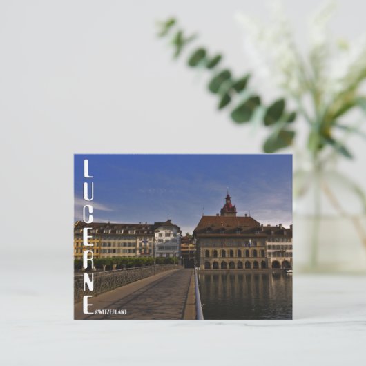 Luzerne Briefkaart Zwitserland (Staand voorkant)