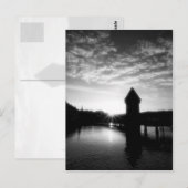 Luzerne Chapel Bridge zonsopgang Briefkaart (Voorkant / Achterkant)