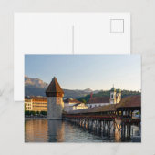 Luzerne overdekte brug briefkaart (Voorkant / Achterkant)
