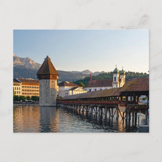Luzerne overdekte brug briefkaart (Voorkant)