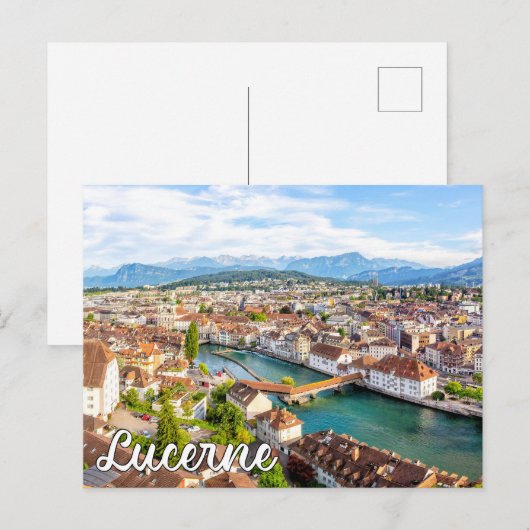 Luzerne, Zwitserland Briefkaart (Voorkant / Achterkant)