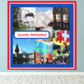 Luzerne, Zwitserland Canvas Afdruk (Insitu (Houten vloer))