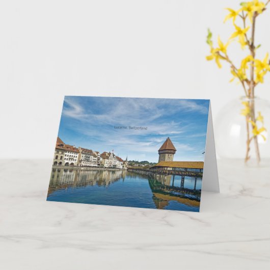 Luzerne, Zwitserland Kaart (Gele Bloem)