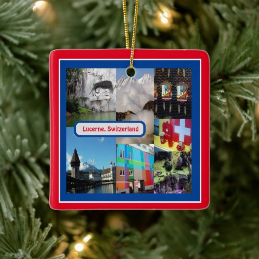 Luzerne, Zwitserland Keramisch Ornament (Boom)