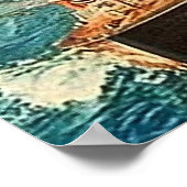 Luzerne, Zwitserland, meisjes op een boot,  Poster (Hoek)