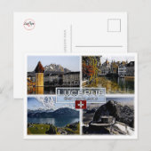 Luzerne - Zwitserland - mozaïek - Briefkaart (Voorkant / Achterkant)