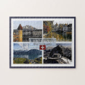 Luzerne - Zwitserland - mozaïek - Legpuzzel (Horizontaal)
