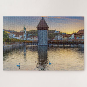 Luzerne, Zwitserland te Dusk Legpuzzel