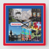 Luzerne, Zwitserland Vierkante Klok (Voorkant)