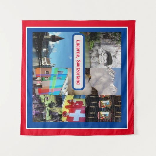 Luzerne, Zwitserland Wandkleed (Voorkant (horizontaal))