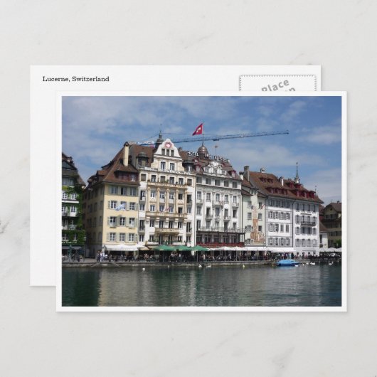 luzerneblauw briefkaart (Voorkant / Achterkant)