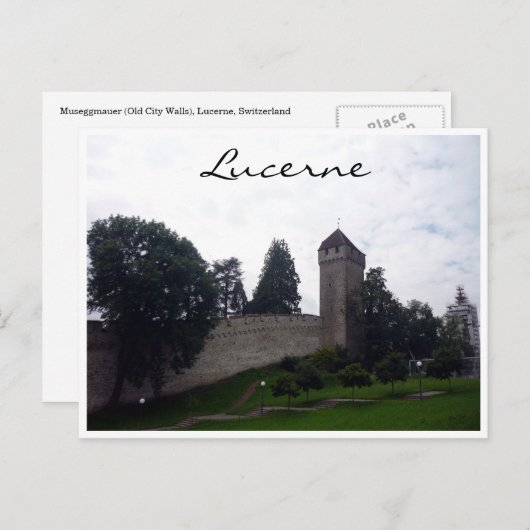 luzernemuren briefkaart (Voorkant / Achterkant)