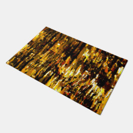 Luzes foscas de vela sob uma placa de gelo deurmat