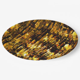 Luzes foscas de vela sob uma placa de gelo papieren bordje