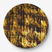 Luzes foscas de vela sob uma placa de gelo papieren bordje (Voorkant)