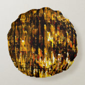 Luzes foscas de vela sob uma placa de gelo rond kussen (Achterkant)