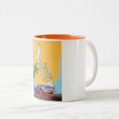 Luzon Filipijnen Reisposter Tweekleurige Koffiemok (Voorkant rechts)