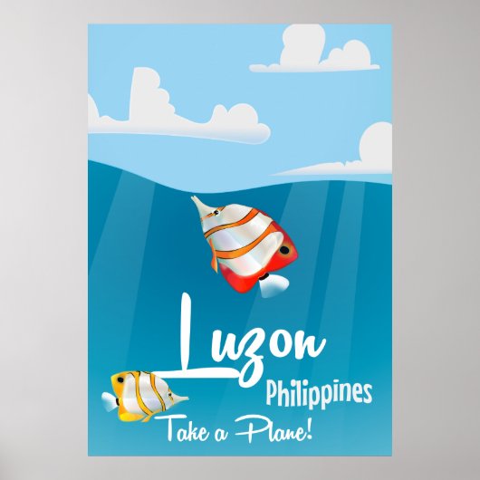 Luzon, filippijnse cartoon reisposter poster (Voorkant)