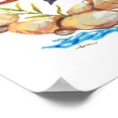 Luzon Water Redstart Endemic Philippine Bird Poster (Hoek)