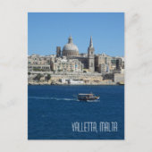 Luzzu Vissen Boat Valletta Skyline Harbour Malta Briefkaart (Voorkant)