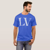 LV 55 FiftyFive Romeinse cijfer retro T-shirt (Voorkant volledig)