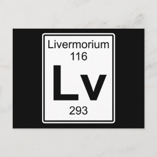 Lv - Livermorium Briefkaart