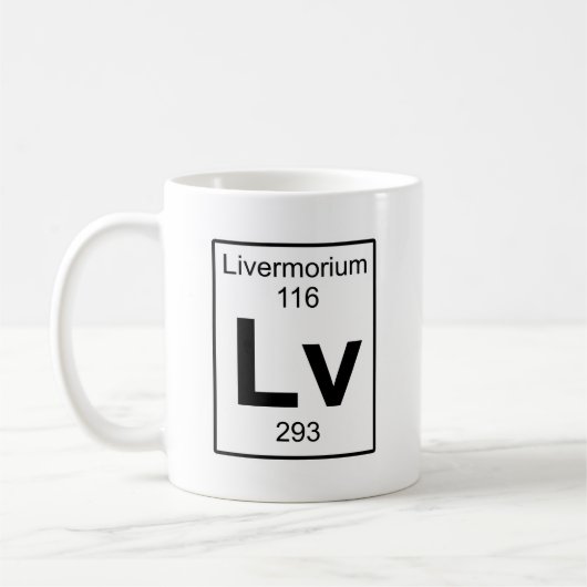 Lv - Livermorium Koffiemok (Links)