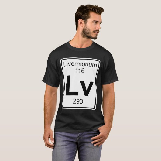 Lv - Livermorium T-shirt (Voorkant volledig)
