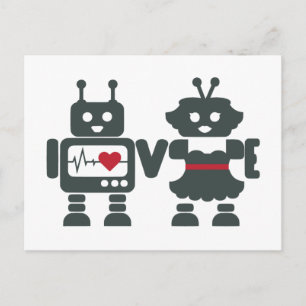 LV - Robots - Liefde Briefkaart