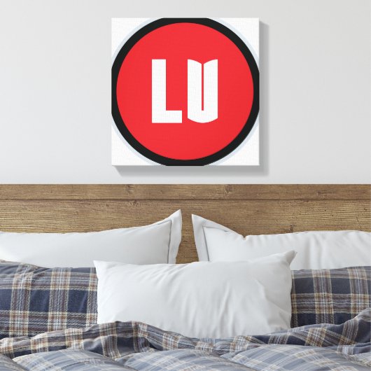 LV Wrapped Canvas Afdruk (Insitu (Slaapkamer))