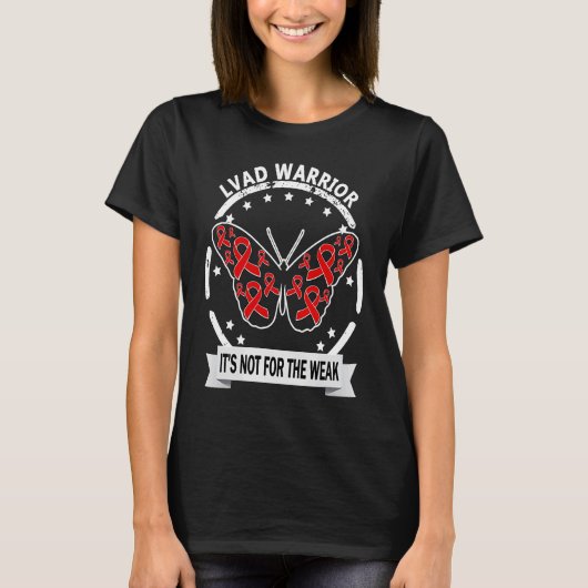 LVAD Warrior red lbon day inspirerend T-shirt (Voorkant)