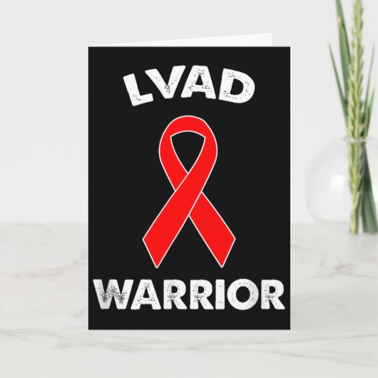 Lvad Warriortee Rode-lint Dag Kleding Lvad Kaart (Voorkant)