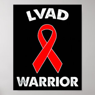 Lvad Warriortee Rode-lint Dag Kleding Lvad Poster
