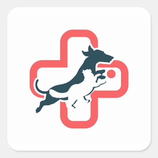 LVH-Sticker Vierkante Sticker (Voorkant)