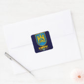 Lviv COA Vierkante Sticker (Envelop)